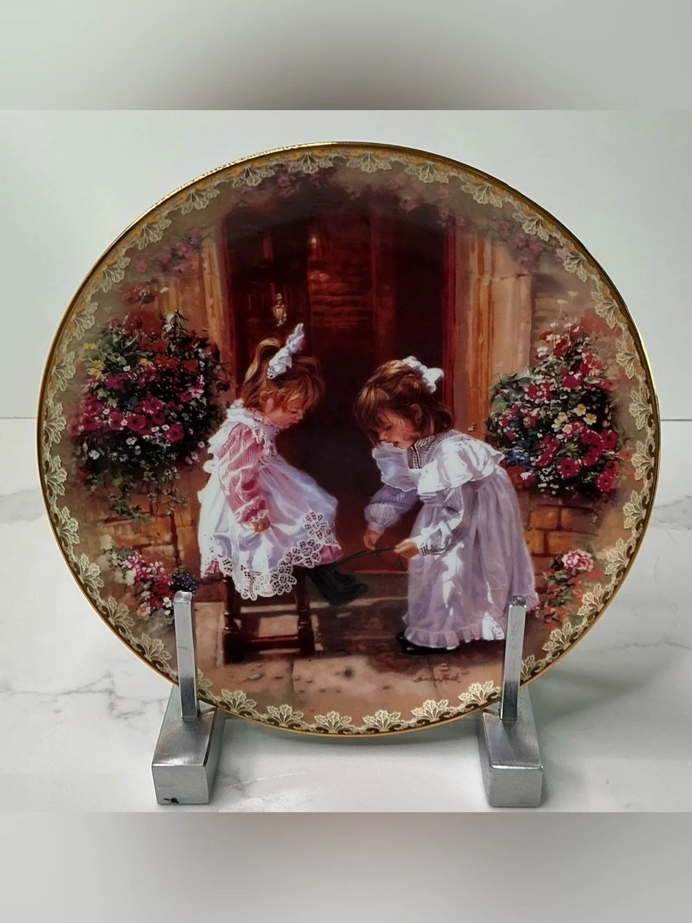 Bradford Exchange Limited Sisters Touch Series Sandra Kuck, Sisters Love Forever